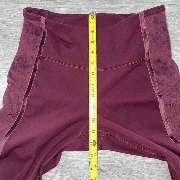 Lululemon Wunder Under Women’s 8 Crop High-Rise Flocked 21" Velvet Dark Adobe - Picture 7 of 10